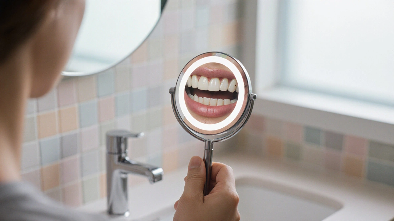 Dentální zrcátko: Jak kontrolovat zubní deformace doma