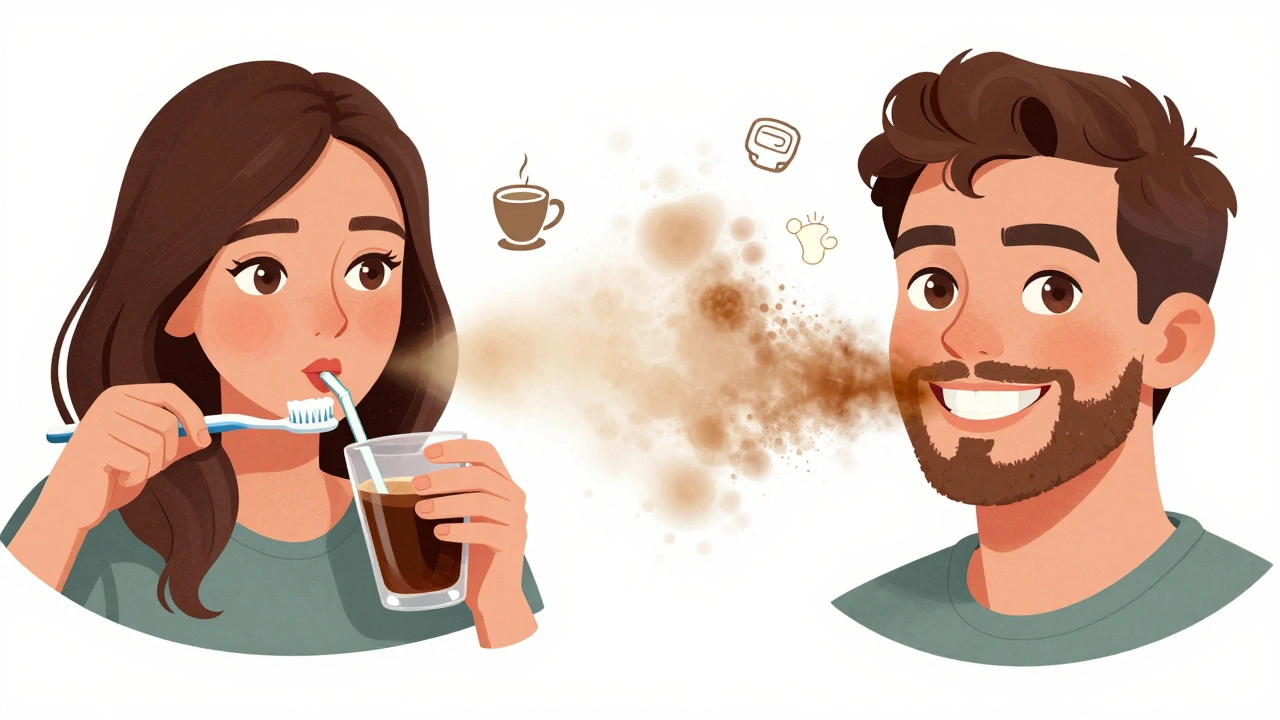 Porovnání před a po: odstranění hnědých skvrn díky dobré hygieně.