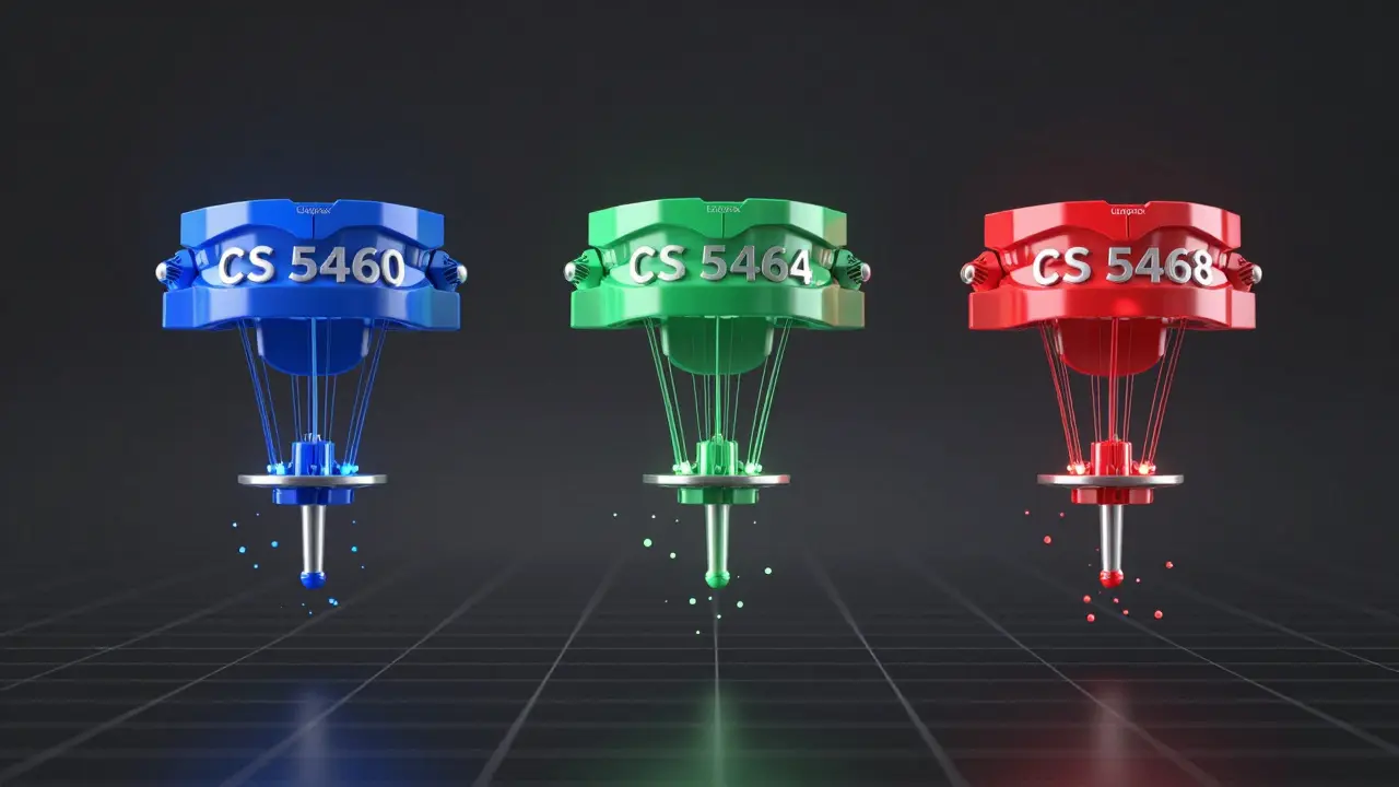 Tři modely Curaprox v barevném záblesku s rozpadajícími se částicemi plaku, symbolizující přesnost a inovaci.