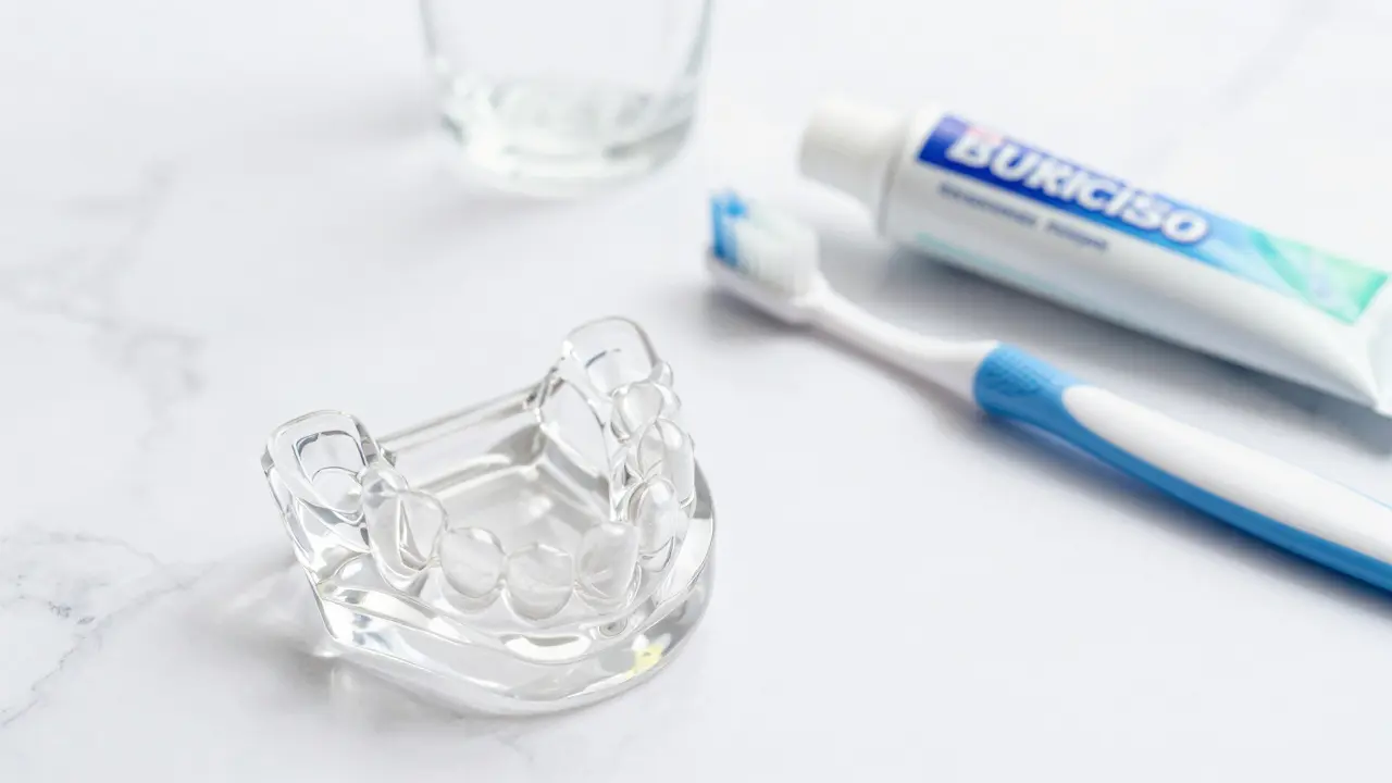 Noční chránič zubů a pomůcky pro dentální hygienu