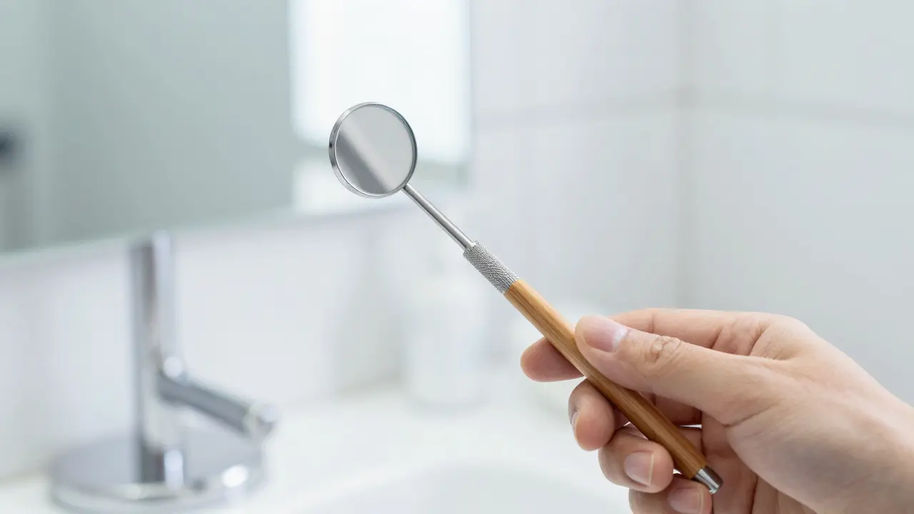 Dentální zrcátko: Jak ho používat pro kontrolu stavu zubních brýlí