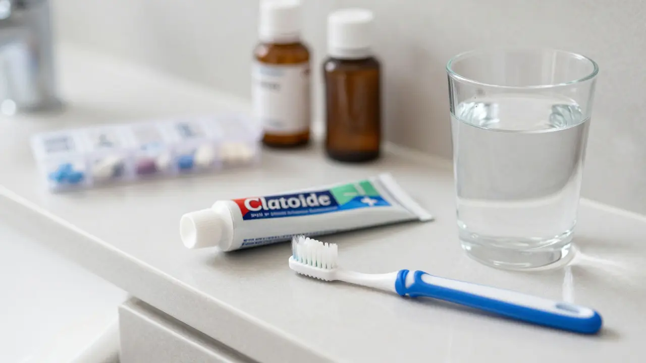 Mezizubní kartáček a fluoridová pasta pro prevenci kazu