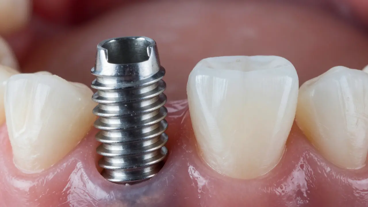 Srovnání titanového a keramického zubního implantátu
