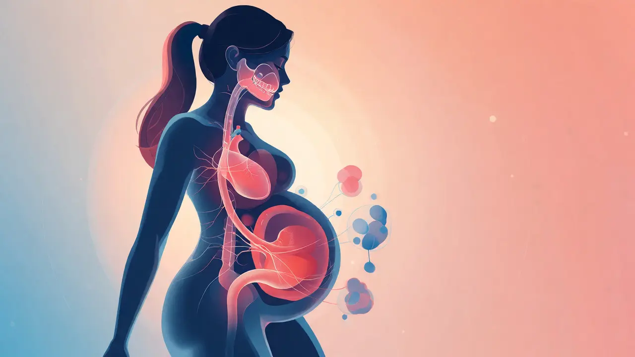 Ilustrace propojení ústní dutiny a zdraví miminka během těhotenství